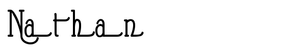 Nathan font preview